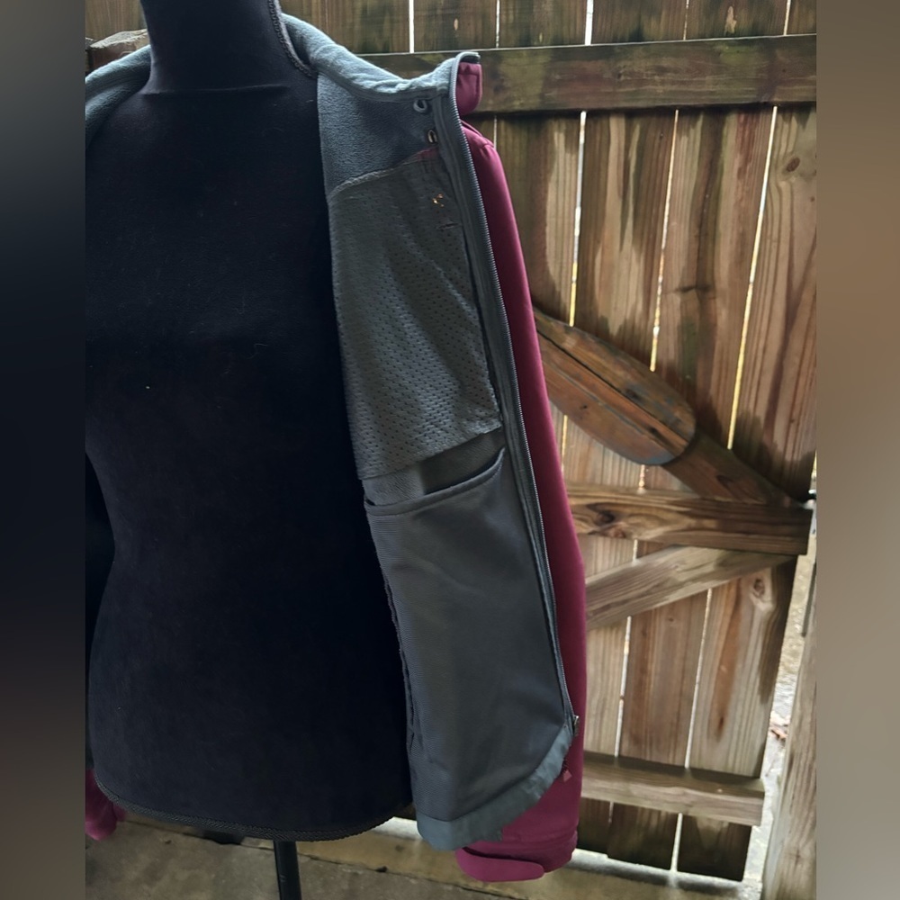 Black Diamond Double Diamond 2 Tone Plum & Gray Full Zip Jacket Size M - Picture 6 of 14